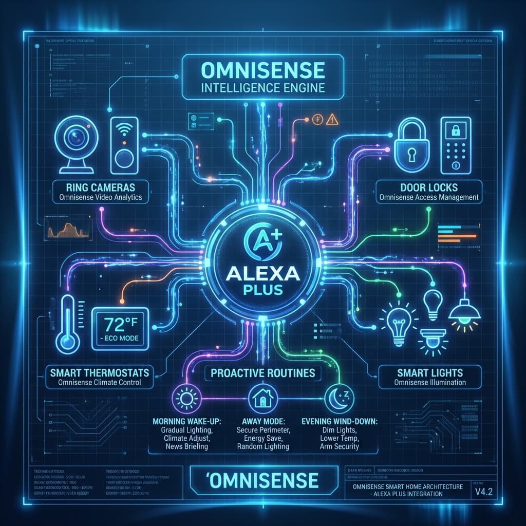 Amazon newest AI smart home integration diagram Omnisense 2026