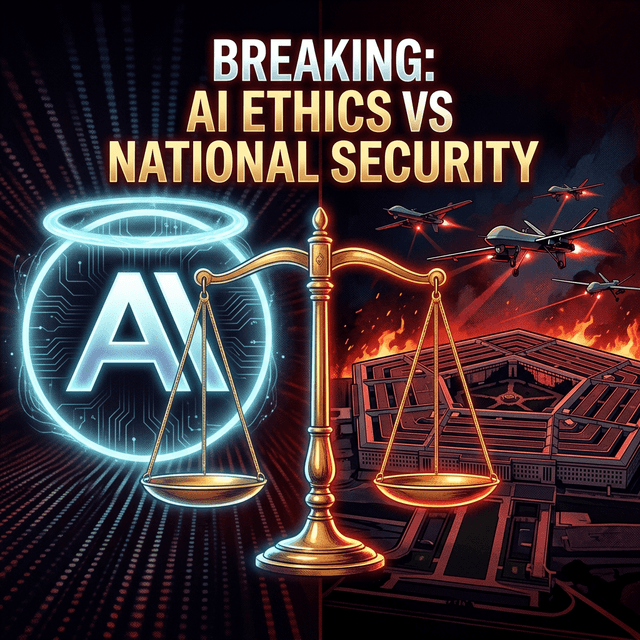 Breaking Anthropic Pentagon contract refusal AI ethics versus national security Trump government threat 2026