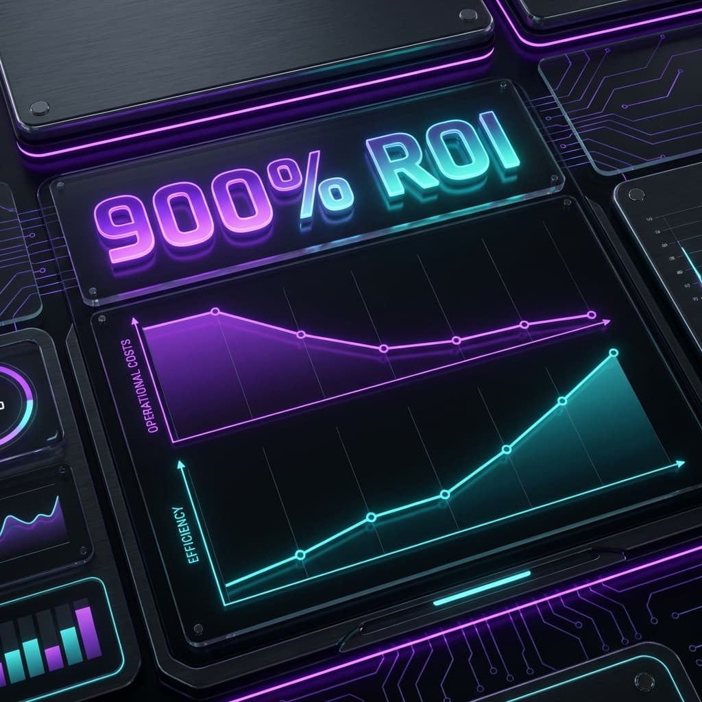 AI Agent ROI calculator showing cost savings and efficiency gains for businesses