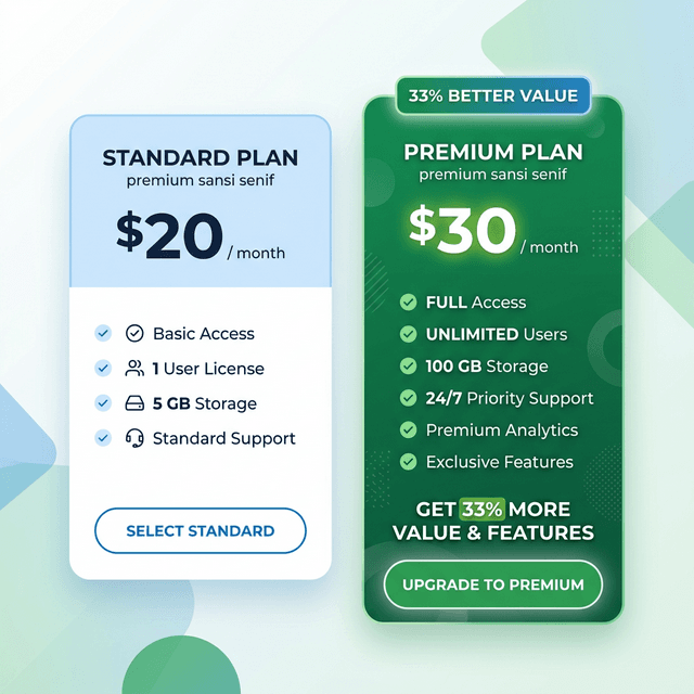 Pricing comparison card showing 33% better value for Claude Pro