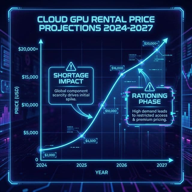 Cloud GPU Rental Price Projections 2024-2027