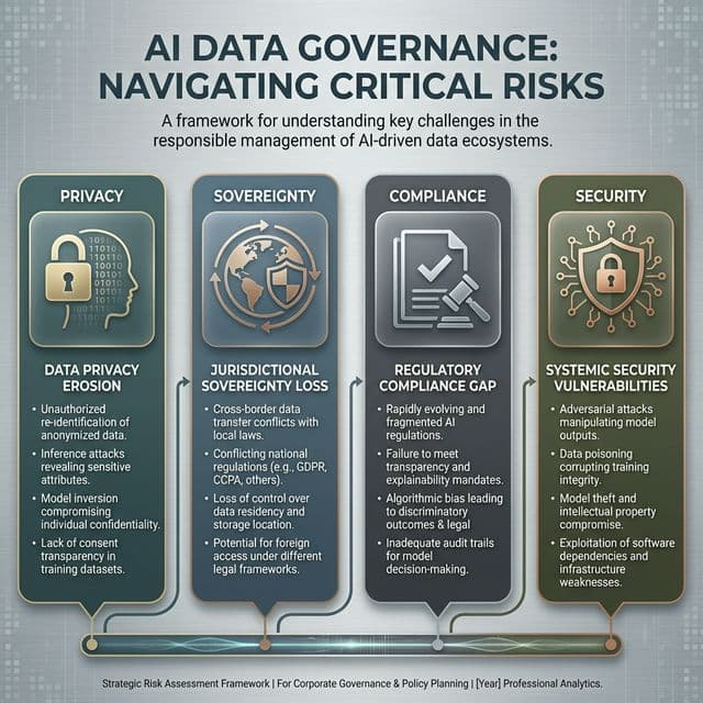 Data governance concerns AI partnerships showing privacy sovereignty government access risks Middle East infrastructure