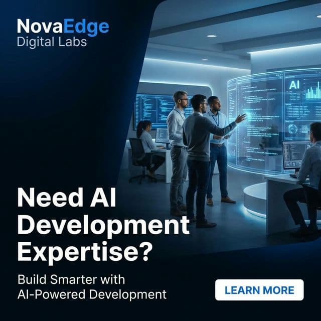 NovaEdge Digital Labs AI-powered software development services using GPT-5.3-Codex responsibly