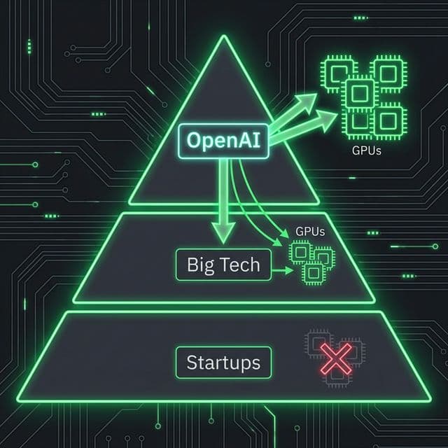 GPU allocation priorities showing OpenAI getting priority access after Nvidia 30 billion investment creating unfair advantage