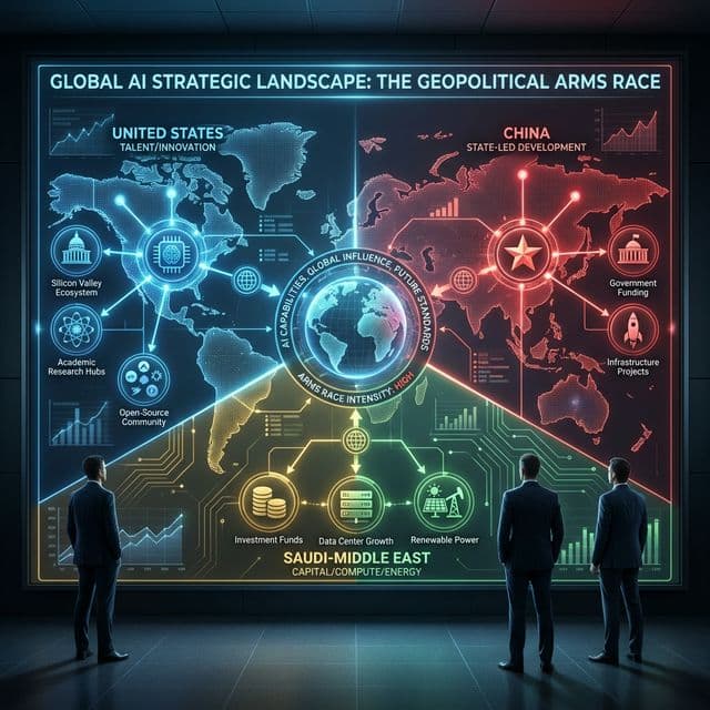 Gulf sovereign wealth fund capital comparison versus global venture capital showing massive financial advantage