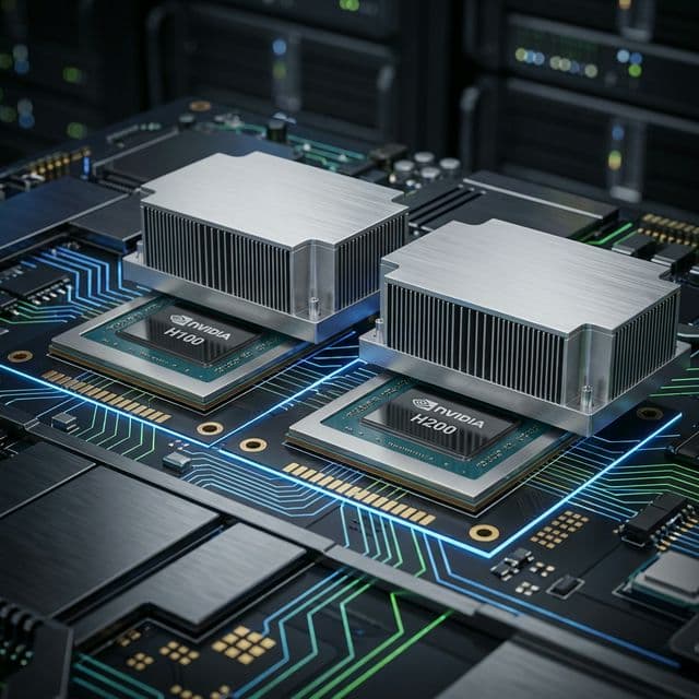 Nvidia H100 and H200 AI Training Chips