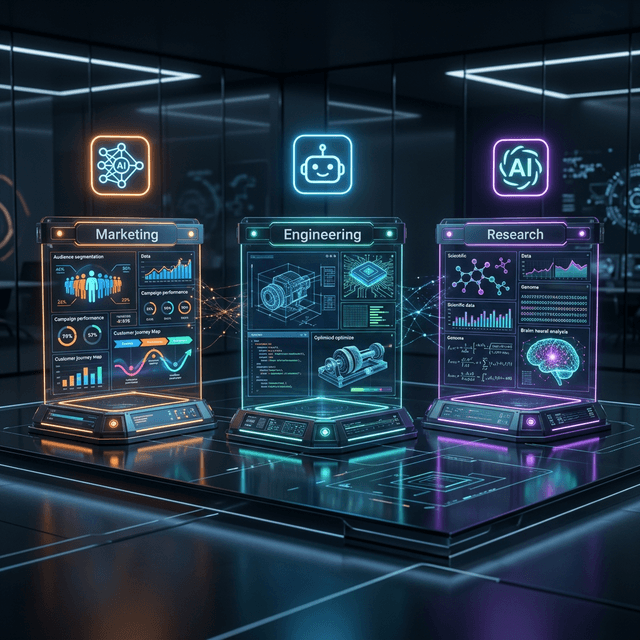 Professional use cases ChatGPT Claude Gemini comparison by industry role showing recommendations 2026