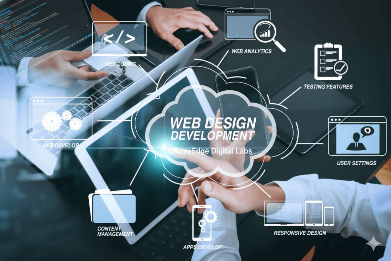 Professional Website Development service by NovaEdge Digital Labs