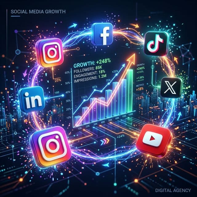 Professional Social Media Management - Software Development Indore