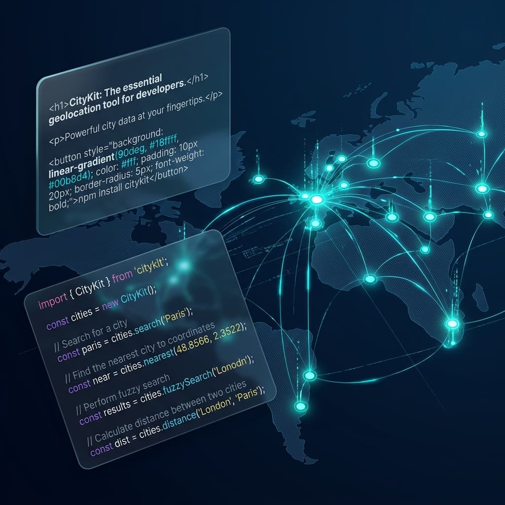 CityKit: The Zero-Dependency npm Package That Makes City Data Easy in Node.js